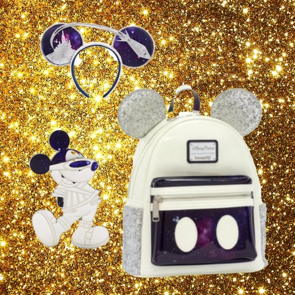 Loungefly Disney Parks Space Mountain‎ Attraction Backpack - Ears and Pin